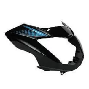 Ultra Headlight Visor For GLAMOUR TYPE7 BLACK BLUE