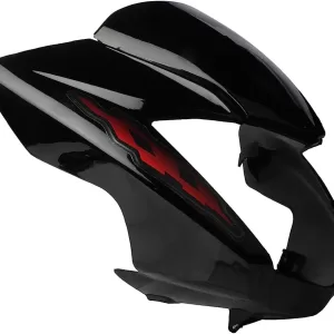 Ultra Headlight Visor For GLAMOUR TYPE5 BLACK RED