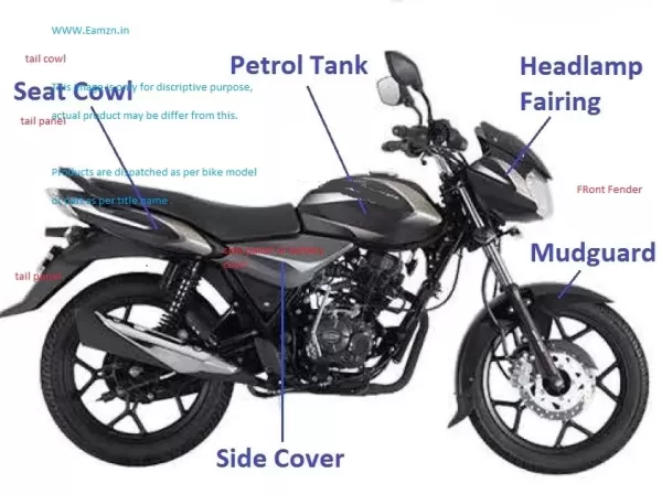 YS visor sticker FOR CT 110 2019 BLACK BLUE