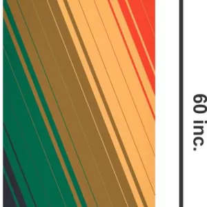 YS 60 cm Decorative abstract lines sharp Self Adhesive Sticker  (Pack of 1)