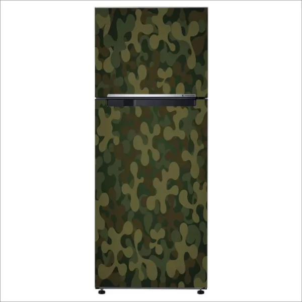 YS 60 cm Decorative Beautiful Army color fridge sticker CFD0650 Self Adhesive Sticker  (Pack of 1)