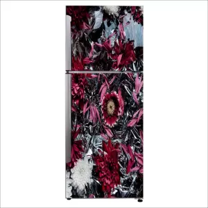 YS 60 cm Decorative Beautiful passiflora fridge sticker Self Adhesive Sticker  (Pack of 1)