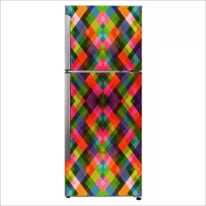YS 60 cm Decorative Beautiful retro colorful pattern fridge sticker Self Adhesive Sticker  (Pack of 1)