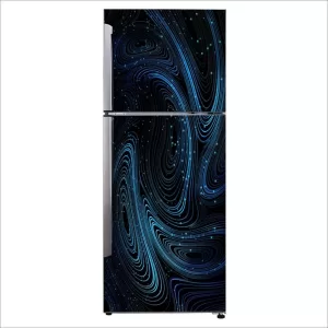 YS 60 cm Decorative considering the color blue blue color electric blue water Exta Large Sticker For Fridge D?cor Self Adhesive Sticker  (Pack of 1)