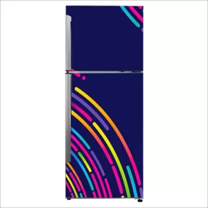 YS 60 cm Decorative geometry shape geometric shape colorfulness violet Self Adhesive Sticker  (Pack of 1)