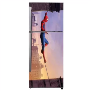 YS 60 cm Decorative spider man relaxing , buildings, city wallpaper Self Adhesive Sticker  (Pack of 1)