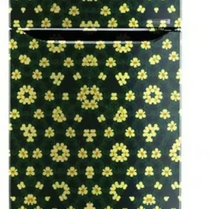 YS 160 cm yellow sun flowers vinyl fridge decorative adhesive wall sticker large (pvc vinyl multicolor) Size 60x160 cm Reusable Sticker  (Pack of 1)
