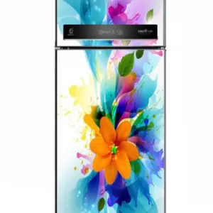 YS 60 cm Vinly Beautiful Multicolor Decorative Flower Adhesive Vinyl Sticker Fridge wrap Decorative Sticker (PVC Vinyl Covering Area 80cm X 160cm ) Removable Sticker  (Pack of 1)