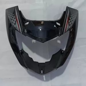 Ultra Headlight Visor For GLAMOUR TYPE7 BLACK GREY