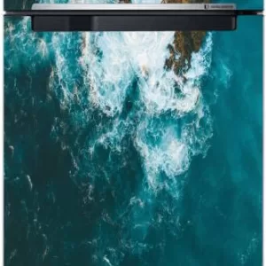 YS 60 cm Decorative Blue Sea And Mountain Wallpaper Sticker For Fridge D?cor CFD0561 Self Adhesive Sticker  (Pack of 1)