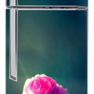YS 60 cm Vinly 3D Decorative Colourful Flower Adhesive Vinyl Sticker Fridge wrap Decorative Sticker (PVC Vinyl Covering Area 80cm X 160cm ) Removable Sticker  (Pack of 1)