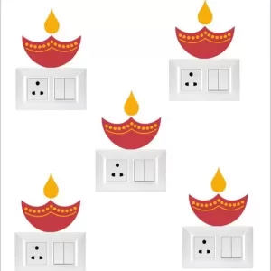 yadav sticker 15 cm Switch board sticker Self Adhesive Sticker  (Pack of 1)