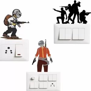 yadav sticker 15 cm Switch board sticker Self Adhesive Sticker  (Pack of 1)