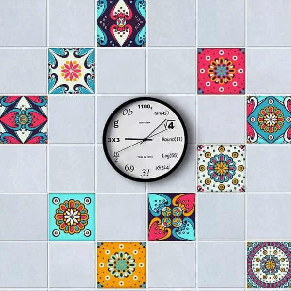 Yadav Stickers Decorative Multicolor Wallpaper  (20 cm x 20 cm)