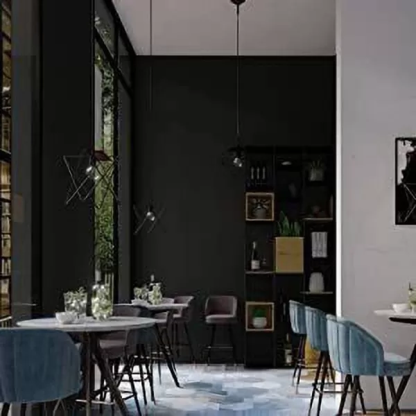 Yadav Stickers Decorative Black Wallpaper  (360 cm x 60 cm)