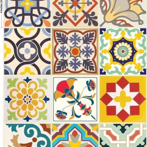 Yadav Stickers Decorative Multicolor Wallpaper  (16 cm x 16 cm)