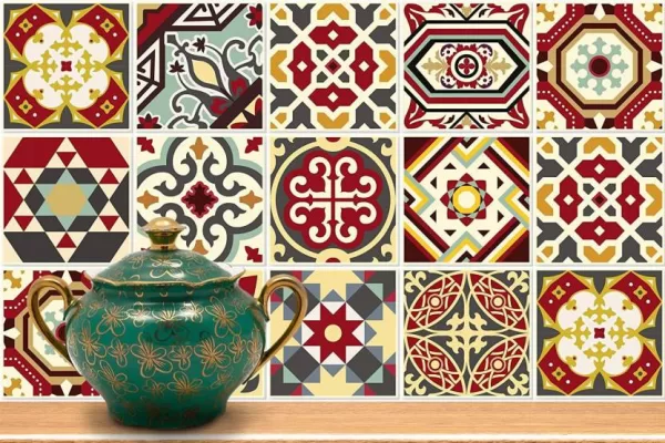 Yadav Stickers Decorative Multicolor Wallpaper  (20 cm x 20 cm)