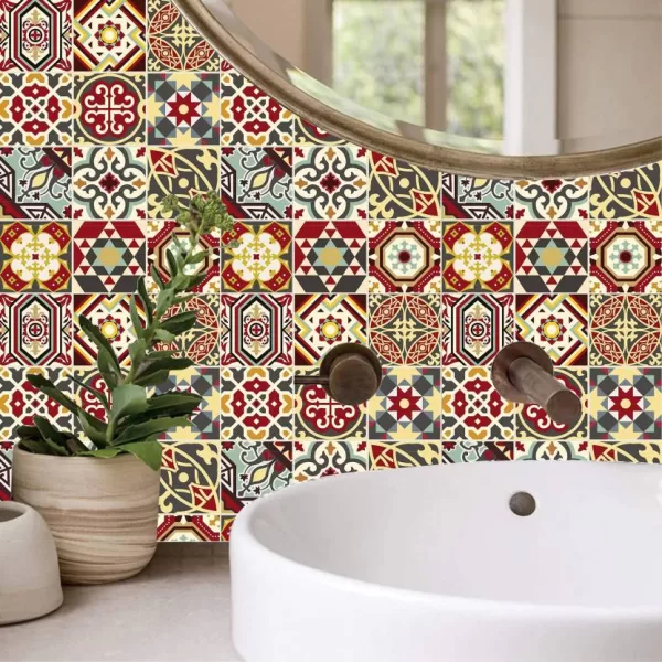 Yadav Stickers Decorative Multicolor Wallpaper  (16 cm x 16 cm)