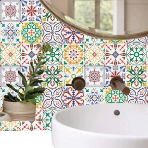 Yadav Stickers Decorative Multicolor Wallpaper  (20 cm x 20 cm)