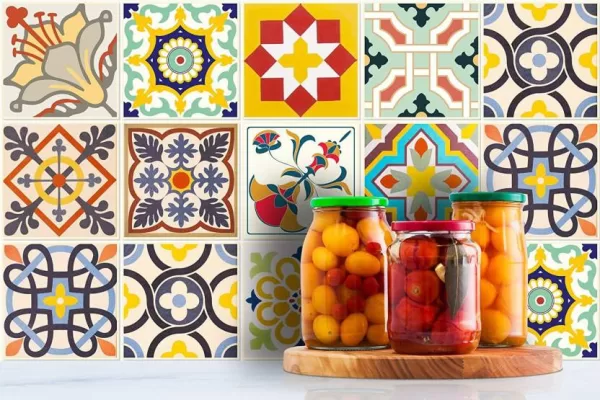 Yadav Stickers Decorative Multicolor Wallpaper  (20 cm x 20 cm)