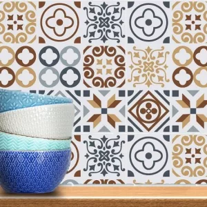 Yadav Stickers Decorative Multicolor Wallpaper  (20 cm x 20 cm)