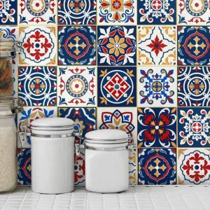 Yadav Stickers Decorative Multicolor Wallpaper  (20 cm x 20 cm)