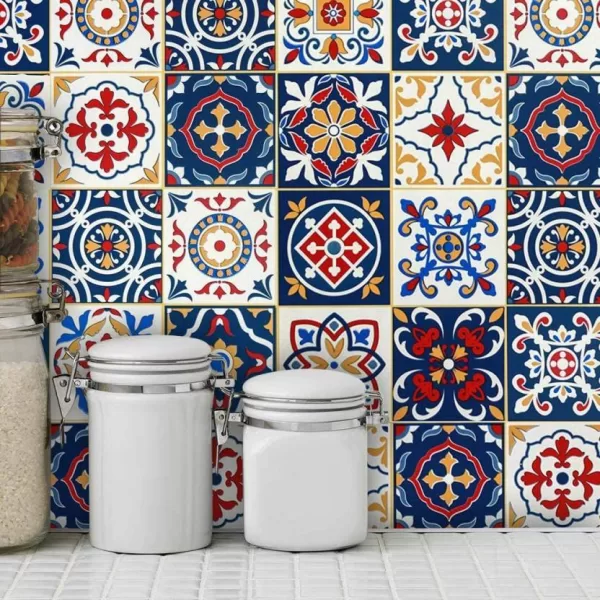 Yadav Stickers Decorative Multicolor Wallpaper  (20 cm x 20 cm)