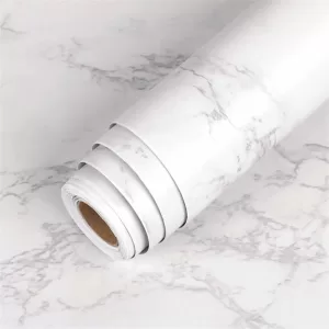 Yadav Stickers Decorative White Wallpaper  (127 cm x 30.48 cm)