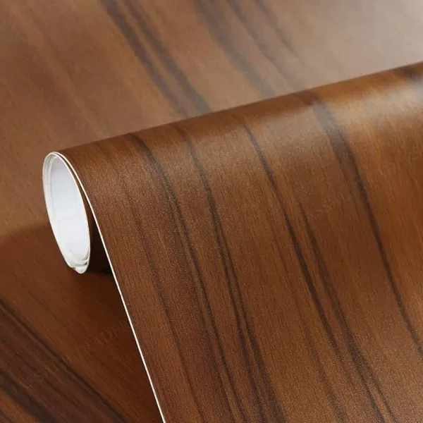 Yadav Stickers 2194.56 cm PVC Wooden Wallpaper Sticker -Brown -24X36 Inch Self Adhesive Sticker  (Pack of 1)