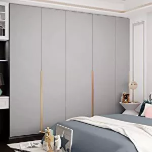 Yadav Stickers Decorative Grey Wallpaper  (240 cm x 60 cm)
