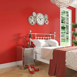 Yadav Stickers Decorative Red Wallpaper  (360 cm x 60 cm)