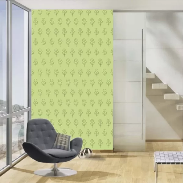 Yadav Stickers Abstract White Wallpaper  (203.2 cm x 121.92 cm)