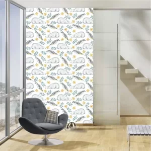 Yadav Stickers Abstract Multicolor Wallpaper  (203.2 cm x 121.92 cm)