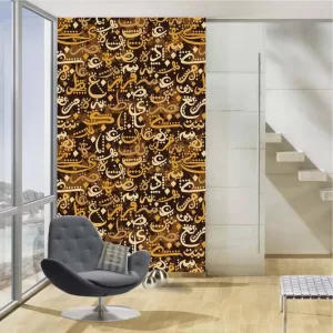 Yadav Stickers Art & Paintings Multicolor Wallpaper  (203.2 cm x 121.92 cm)