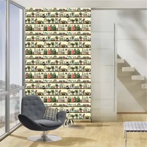Yadav Stickers Classics Multicolor Wallpaper  (203.2 cm x 121.92 cm)