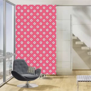 Yadav Stickers Art & Paintings Pink Wallpaper  (203.2 cm x 121.92 cm)