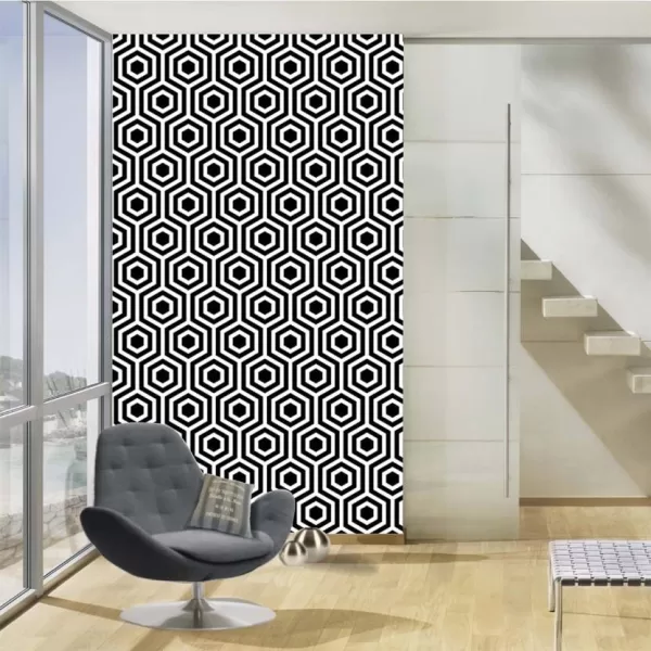 Yadav Stickers Abstract Multicolor Wallpaper  (203.2 cm x 121.92 cm)