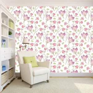 Yadav Stickers Floral & Botanical Multicolor Wallpaper  (203.2 cm x 121.92 cm)