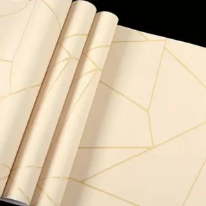 Yadav Stickers Art & Paintings Gold Wallpaper  (1000 cm x 45 cm)