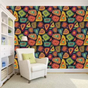 Yadav Stickers Decorative Multicolor Wallpaper  (203.2 cm x 121.92 cm)