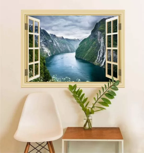 Yadav Stickers Nature Multicolor Wallpaper  (90 cm x 60 cm)
