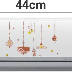 Yatos 28 cm Multi Color Decorative Air conditioner Sticker - AC Sticker_PCAC114 Self Adhesive Sticker  (Pack of 1)