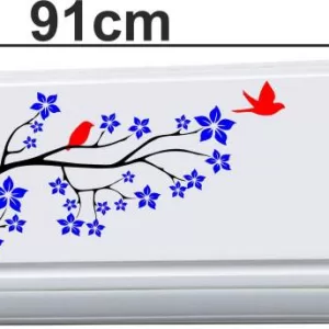 Yatos 26 cm Multi Color Decorative Air conditioner Sticker - AC Sticker_PCAC145 Self Adhesive Sticker  (Pack of 1)