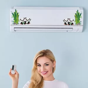 Yatos 22 cm Multi Color Decorative Air conditioner Sticker - AC Sticker_PCAC151 Self Adhesive Sticker  (Pack of 1)