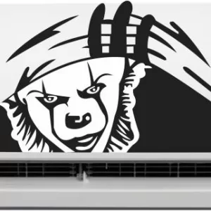 Yatos 30 cm Multi Color Decorative Air conditioner Sticker - AC Sticker_PCAC214 Self Adhesive Sticker  (Pack of 1)