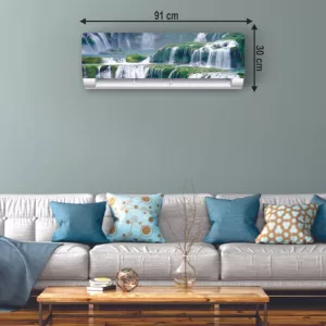 Yatos 30 cm Beautiful nature with waterfall Ac sticker Self Adhesive Sticker  (Pack of 1)