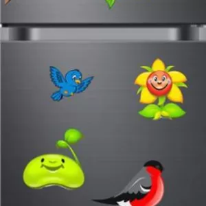 Yadav Stickers 50 cm Cratoon flower fridge wall sticker Self Adhesive Sticker  (Pack of 1)