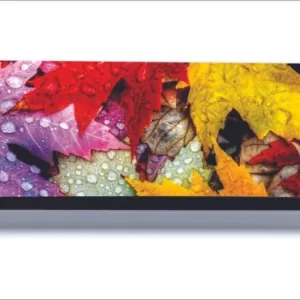 Yatos 30 cm decorative beautiful colorful leaves with 3d water dropes ac sticker Self Adhesive Sticker  (Pack of 1)