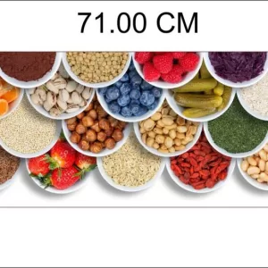 Yadav Stickers 34 cm Fruits and vegetables food spices kitchen wall sticker Self Adhesive Sticker  (Pack of 1)