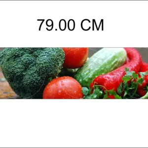 Yadav Stickers 23 cm Healthy foods kitchen wall sticker Self Adhesive Sticker  (Pack of 1)